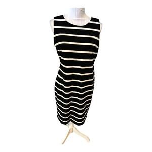 Premise Dresses Black & White Striped Dress Size 8